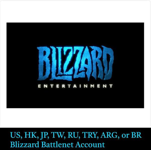 buy blizzard battlenet account in US HK JP BR ARG TRY