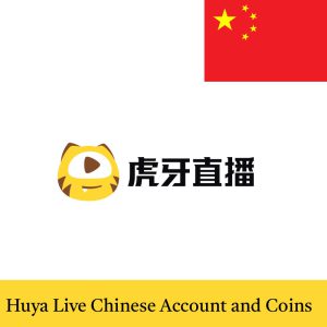 huya live Chinese account and top up huya coins